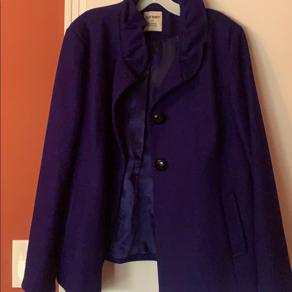 Royal blue pea coat